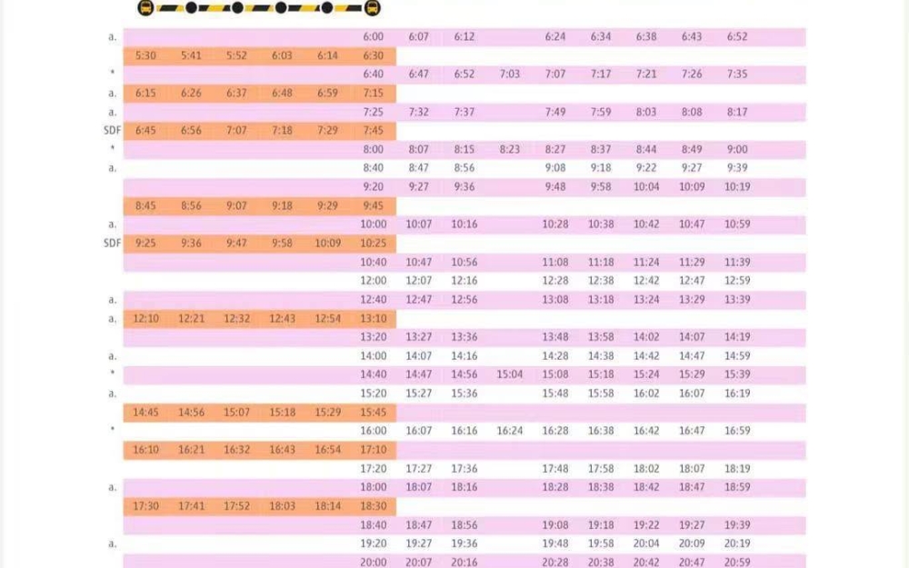 Horarios de cercanías
