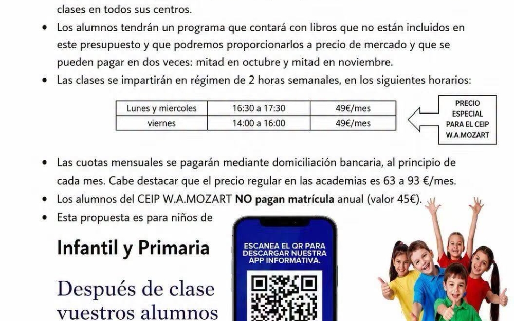 ACTIVIDADES EXTRAESCOLARES 2026-2027