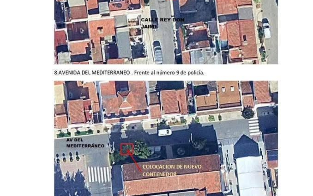 OBRAS PARA INSTALAR NUEVOS CONTENEDORES DE RECICLAJE 